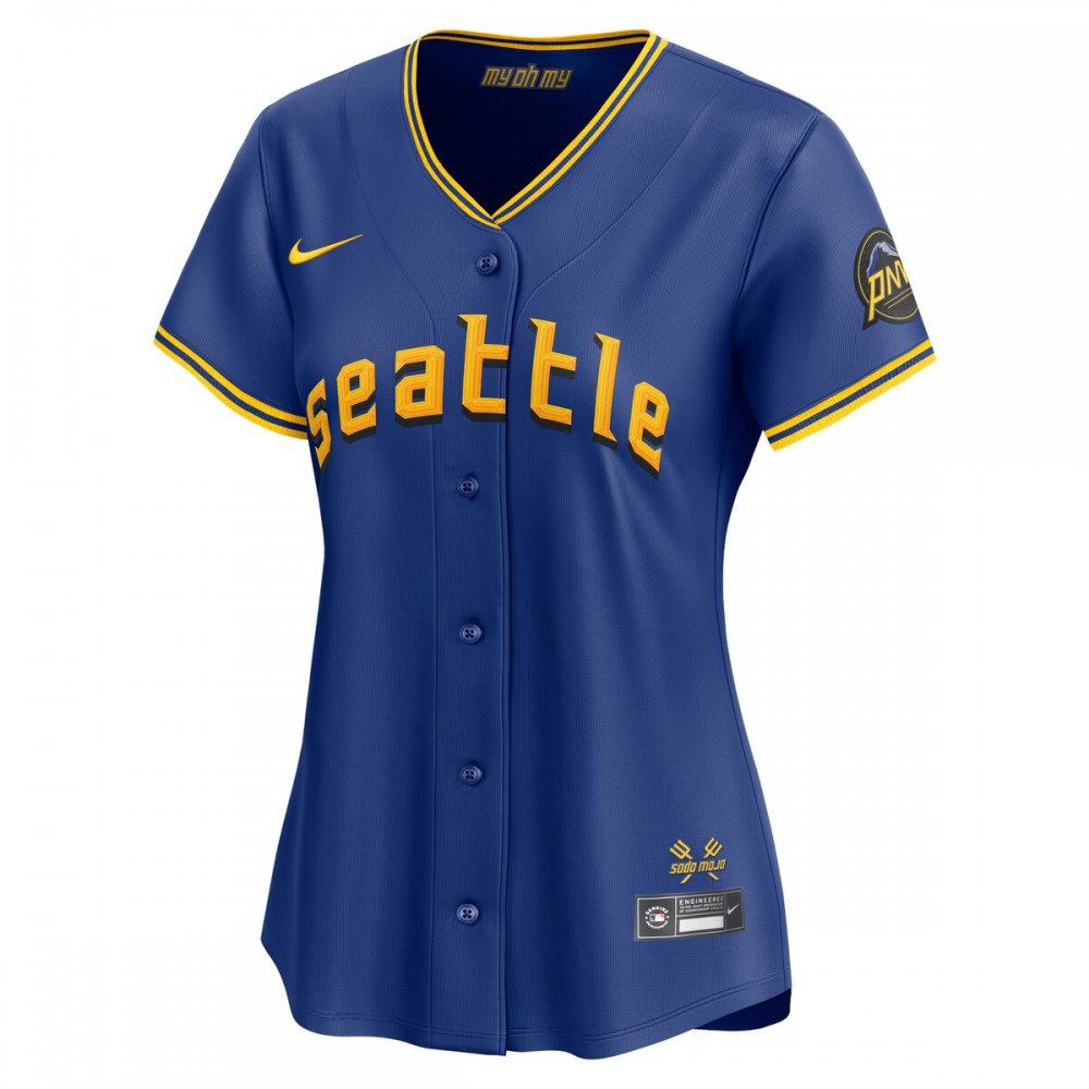 J.P. Crawford Seattle Mariners Women's City Connect Limited Player Jersey - Royal-Pro Kit Vault | Brand New 26/27 Sports Jerseys